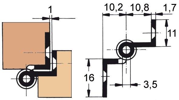 Produktbild FS Möbelbänder, Rollendurchmesser 6 mm (1 Stk.)