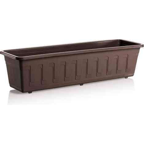 Plastkon, Vaso da fiori, Flower box GARDEN, 585 mm, 170 mm, dark brown (17 cm)