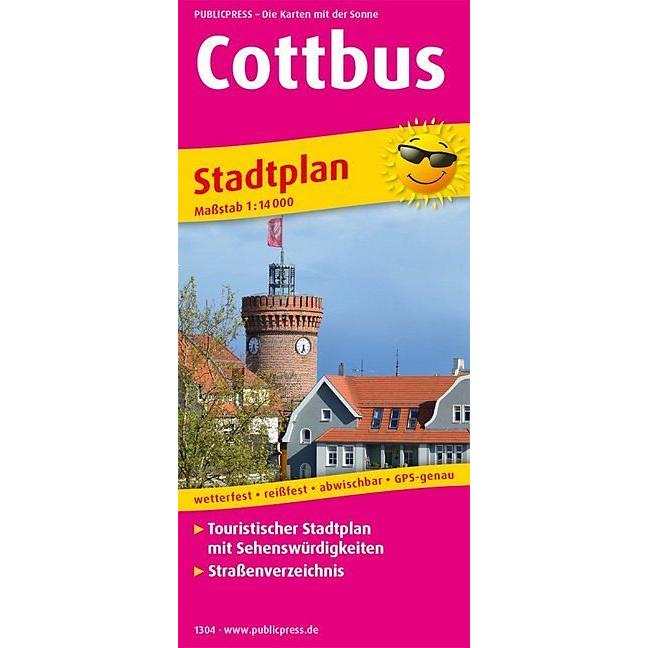 Cottbus, Landkarte