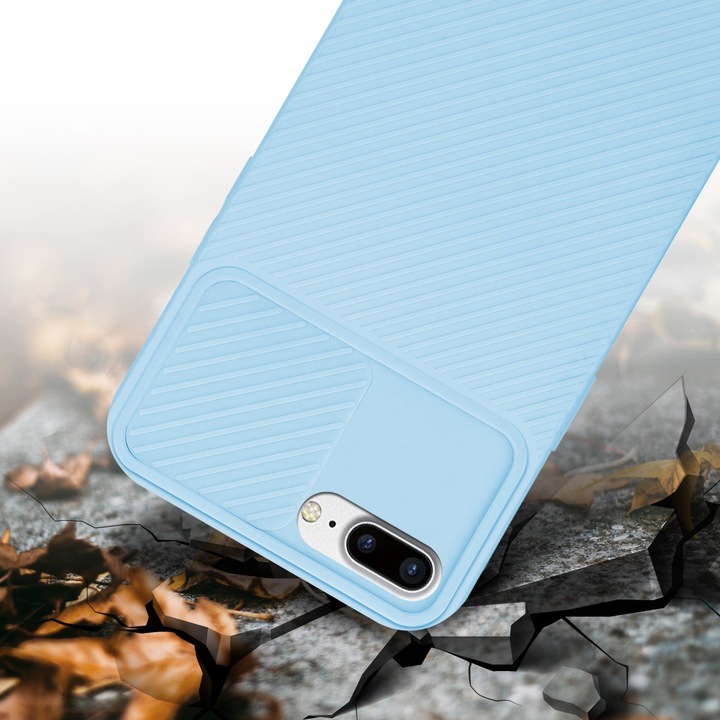 Produktbild Cadorabo Hülle für Apple iPhone 7 PLUS / 7S PLUS / 8 PLUS im TPU mit Kameraschutz LM009 Style (Apple iPhone 7 Plus, Apple iPhone 7s Plus)