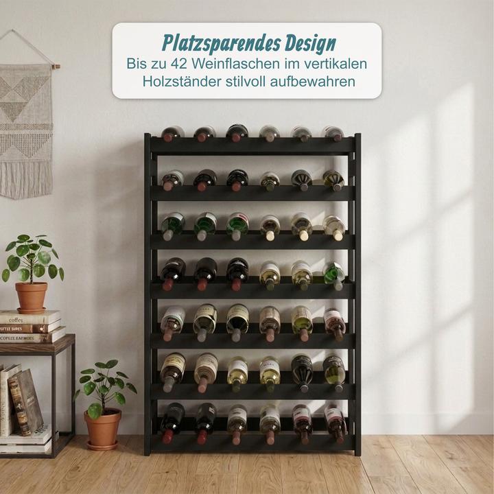 Actual product image Relaxdays winerack (63 x 25 x 102 cm)