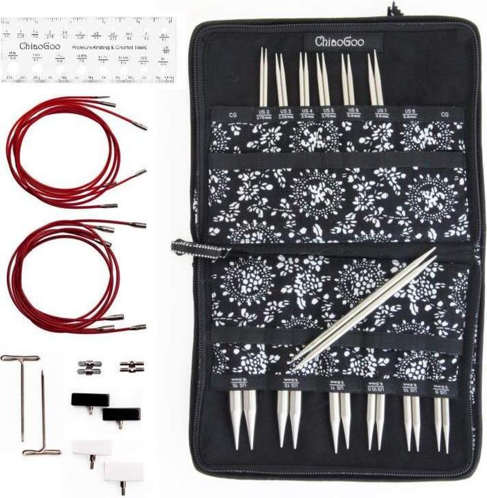 Produktbild ChiaoGoo Set Nadelspitzen Twist Red Lace