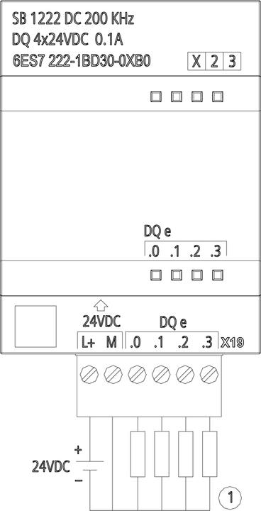 Produktbild Siemens SPS-Modul SB1222 4 DQ 24Vdc 200KHz