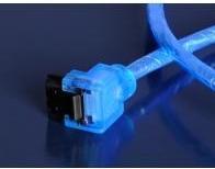 Immagine prodotto Akasa Cavo SATA 3.0 100cm angolato/diritto - blu UV (100 cm, SATA III)