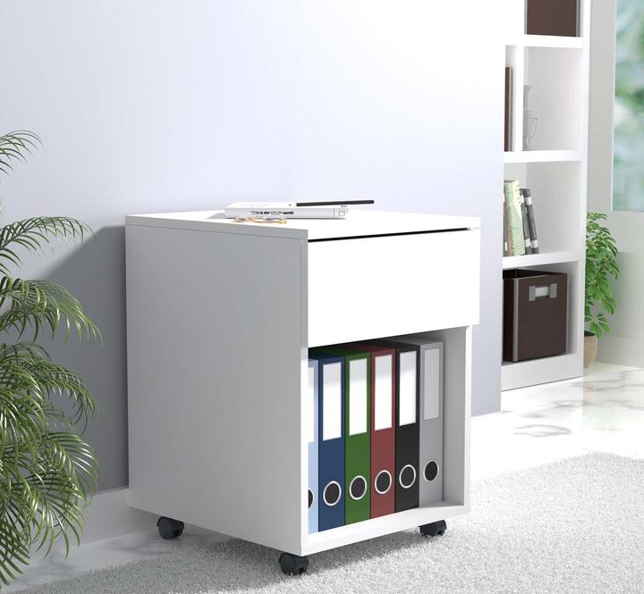 Image du produit VCM Caisson roulant Caisson d'appoint Caisson de bureau Roulettes Dasola 1 tiroir (39 x 45 x 55 cm)