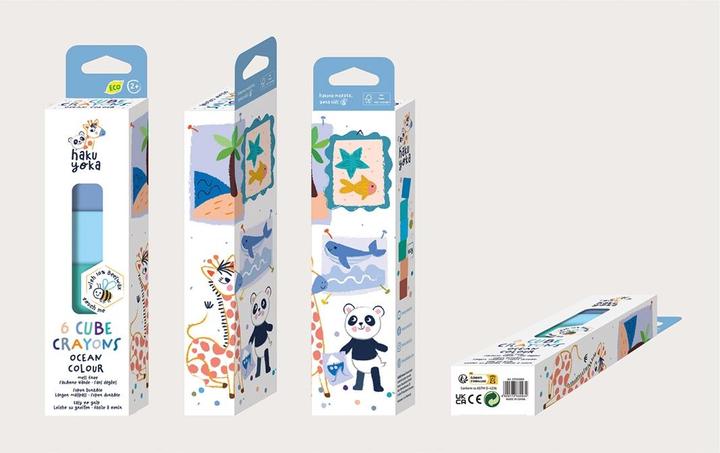 Produktbild Magni Spielform-Wachsmalkreiden Würfel Ozean (6 x)