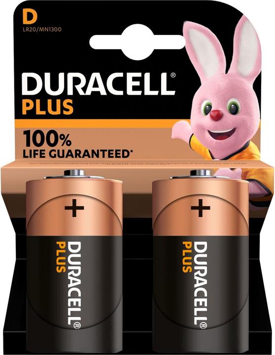 Image du produit Duracell Plus (2 pcs, D, 15000 mAh)