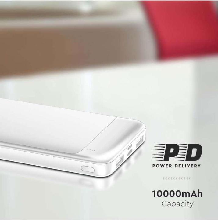 Actual product image V-TAC VT10005W Power Bank 10000 mAhWhite (10000 mAh, 22.50 W)