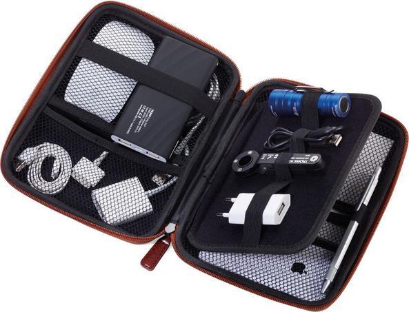 Actual product image Troika BROWN TRAVEL CASE Organiser case with zip, brown/black