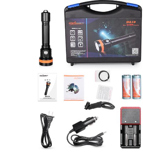 Actual product image Orcatorch Hand lamp D850