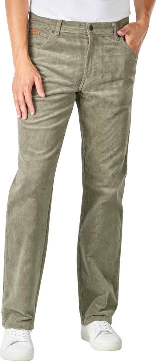 Actual product image Wrangler Texas Cord Pant Straight Fit Dusty Olive (W38/L30)