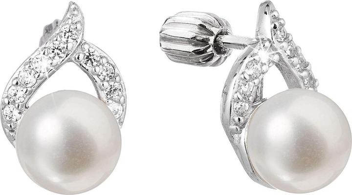 Image du produit Evolution Group Boucles d'oreilles en argent avec véritables perles Pavona 21055.1 (Argent)
