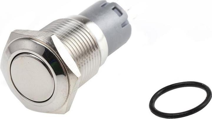 RS PRO Schakelaar Drukknop Roestvrij Gehandhaafd