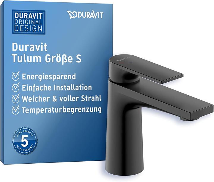 Actual product image Duravit EH-WT-MI S Tulum FreshStart Ausl 110 o ZAG black matt