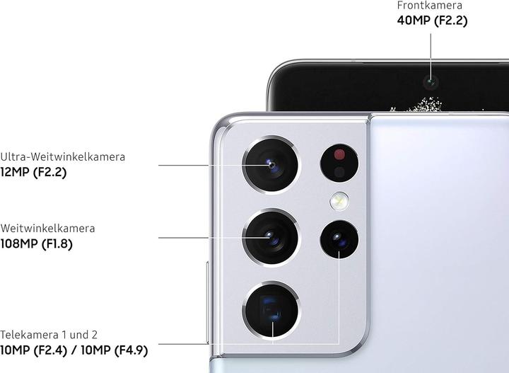 Produktbild Samsung Galaxy S21+ EU (128 GB, Phantom Black, 6.70", Dual SIM, 5G)