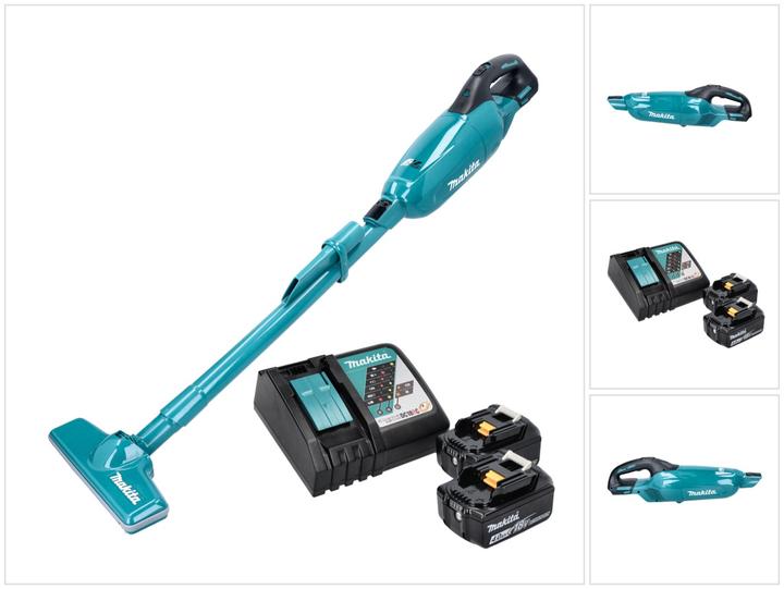 Makita DCL 280 FRM Aspirateur sans fil 18 V Brushless + 2x batterie 4,0 Ah + chargeur