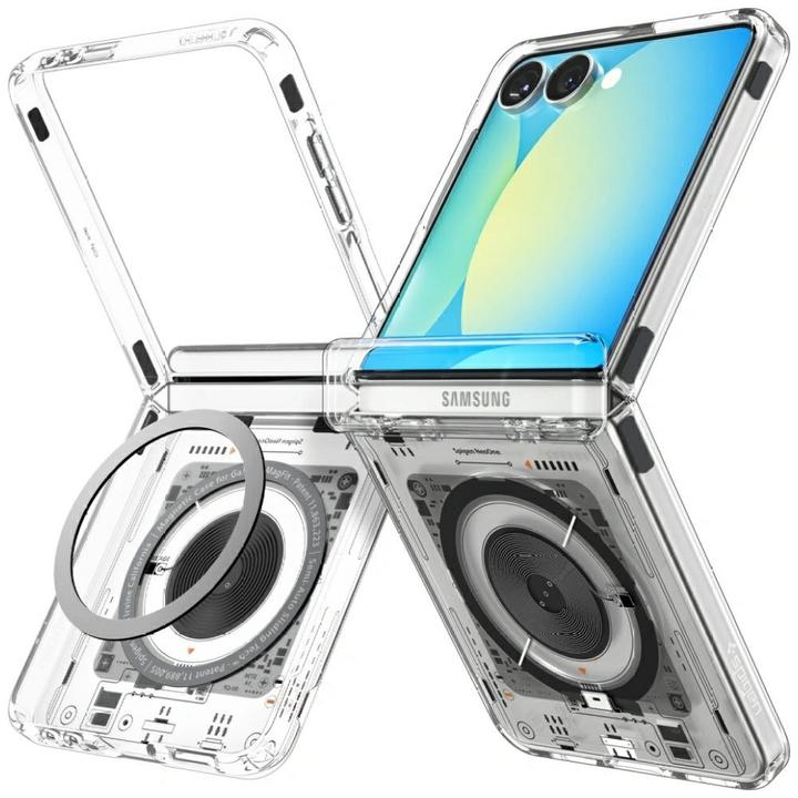 Produktbild Spigen Ultra Hybrid Pro MagSafe Case für Samsung Galaxy Z Flip 7 Zero One - Transparent (Samsung Galaxy Z Flip7)
