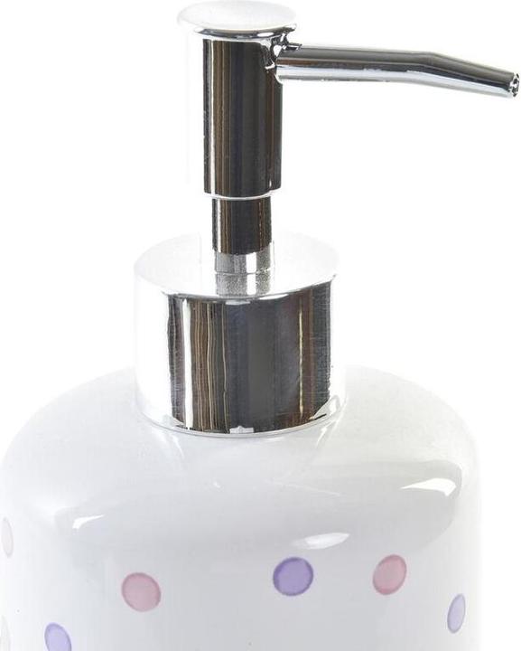 Image du produit DKD Home Decor Badezimmer Set Weiss ABS Dolomite Mit Tupfen 7 x 7 x 17,5 cm (2 Stück)