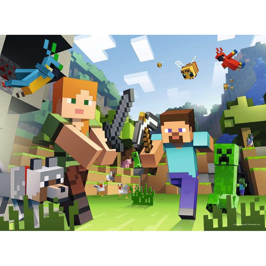 Thumbnail - Ravensburger Minecraft Steve und Alex (100 Teile)