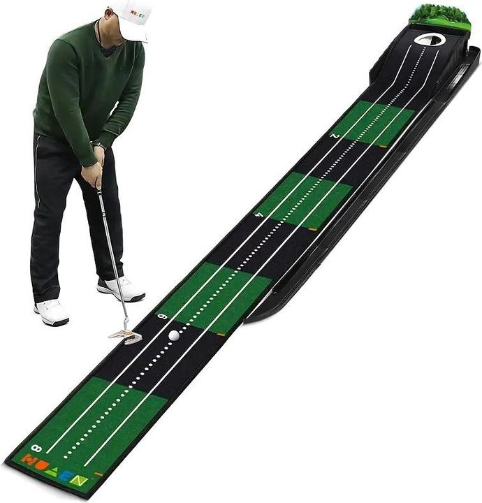 Immagine prodotto Huaen Golf Putting Matte mit Auto Return 2,4 m