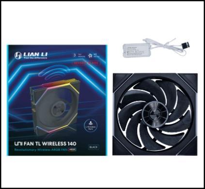 Produktbild Lian-Li UNI FAN TL Wireless Lüfter, ARGB, PWM - 140mm, schwarz (140 mm, 1x)