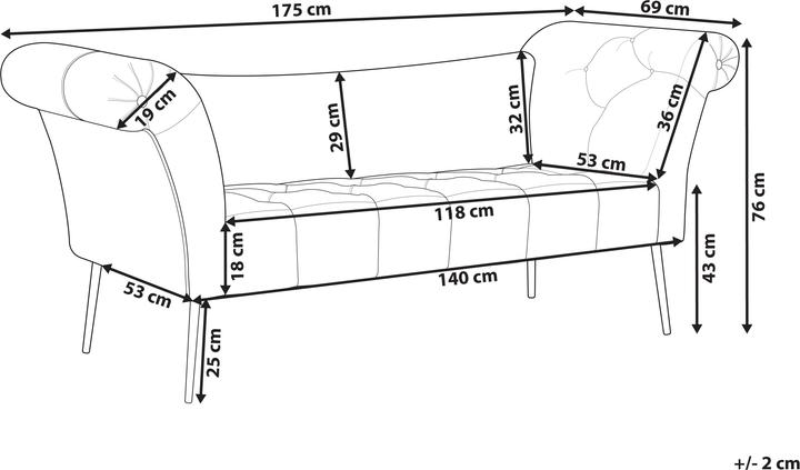 Produktbild Beliani Nantilly (Recamiere)