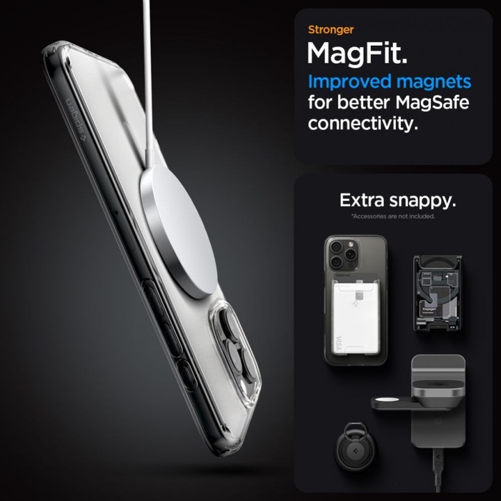 Produktbild Spigen Ultra Hybrid MAG iPhone 16 Pro Max MagSafe frost clear ACS08002 (Apple iPhone 16 Pro Max)