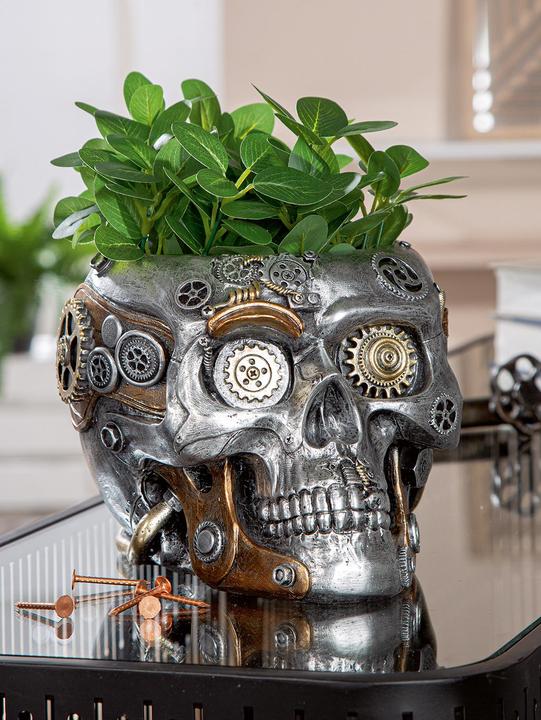 Immagine prodotto Gilde Übertopf Totenschädel Steampunk Skull planter (17.50 cm)