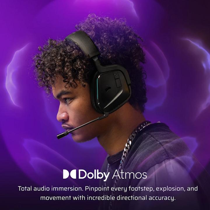 Produktbild Corsair VOID V2 - Carbon - Wireless Headset - Sony PlayStation 5 (Kabelgebunden, Kabellos)