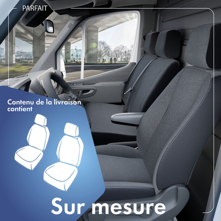 Produktbild Walser Sitzbezüge für Renault Kangoo Typ W vorne zwei Einzelsitze aus Polyester BJ 2008 heute
