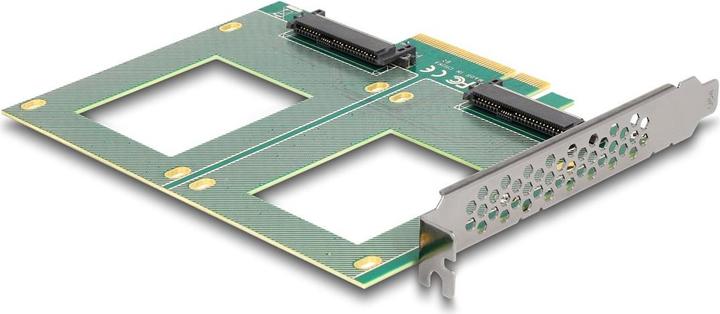 Image du produit Delock Carte PCI Express 4.0 x8 vers 2 x interne U.2 NVMe SFF-8639 - bifurcation (Lxl : 144 x 122 mm)