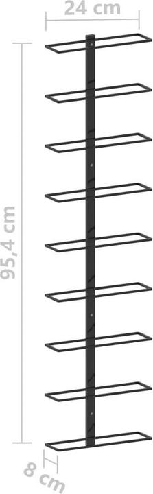 Produktbild vidaXL Emmerich (24 x 8 x 95,4 cm, 9 Fl.)
