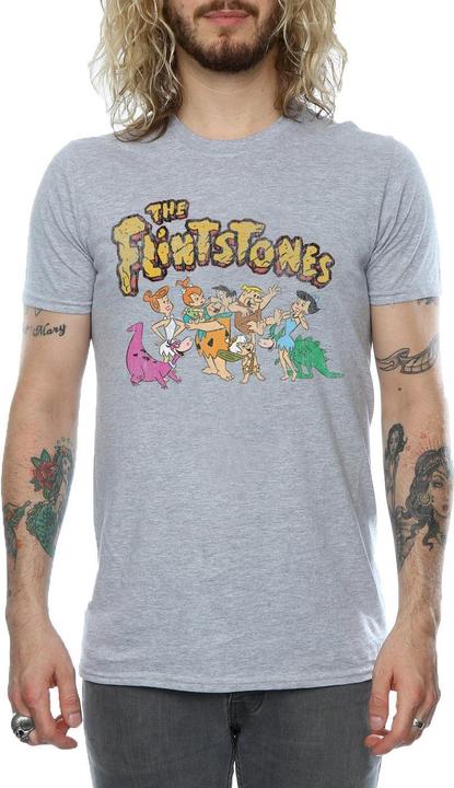 Produktbild The Flintstones Group Distressed TShirt (XL)