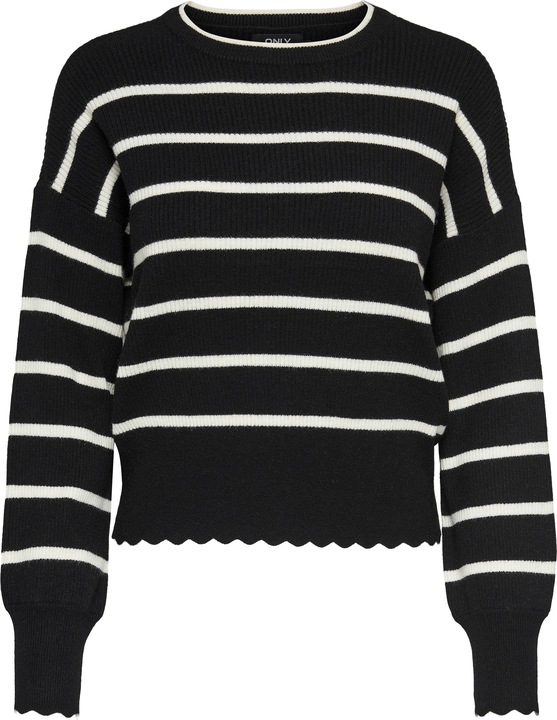 Actual product image Only Round neck balloon sleeve jumper knitted jumper (L)