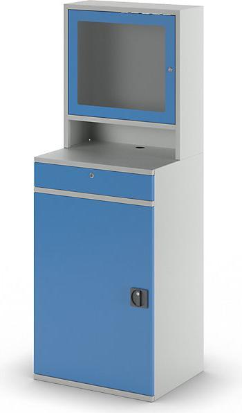 Produktbild eurokraft pro Computer-Arbeitsstation, Stahlblech