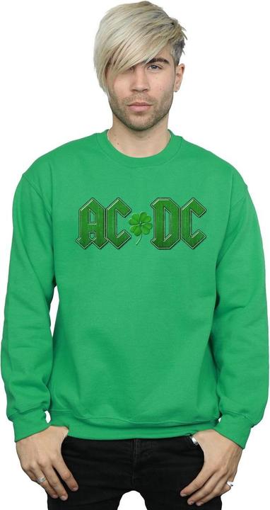 Produktbild AC/DC Sweatshirt mit KleeblattLogo aus Baumwolle (L)