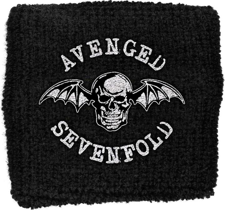 Image du produit Avenged Sevenfold Poignet en tissu chauve-souris de la mort (9 cm, 20% élasthanne, 80% coton)