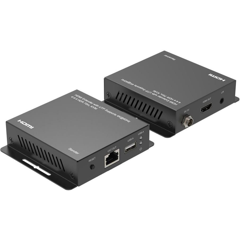 Microconnect Nero 4K@60Hz Hdmi Extender With, Switch Kvm,