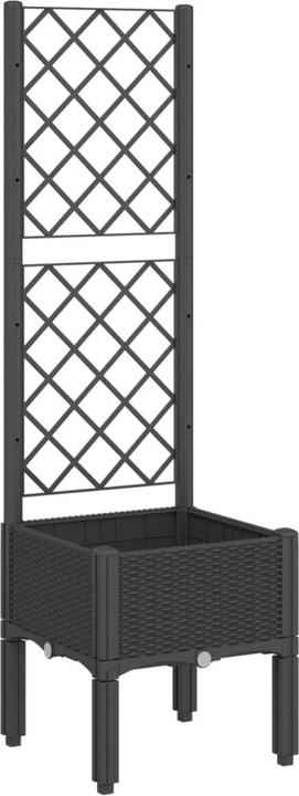 Image du produit vidaXL Bac à plantes avec treillis PP