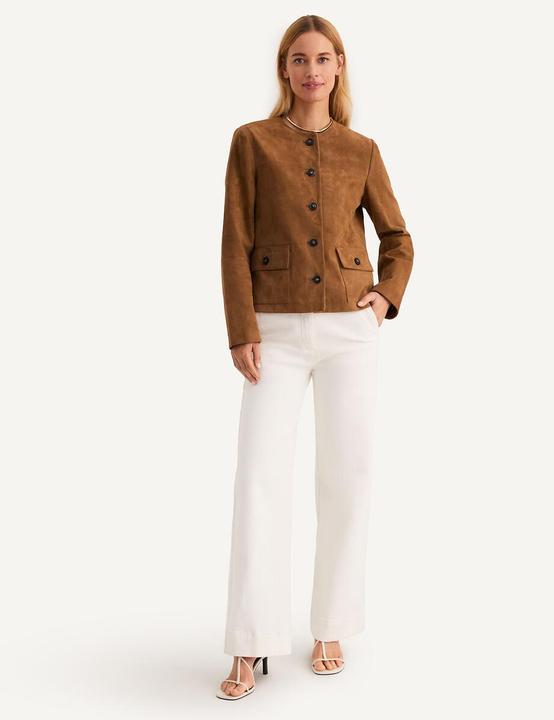 Immagine prodotto Anne Weyburn Ziegenlederjacke mit Druckknopfverschluss (44)