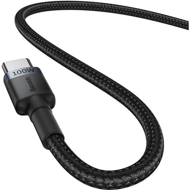 Immagine prodotto Baseus Cafule Cavo USB-C / USB-C 100W 1 m - rosso-nero e nero-grigio (2 pezzi) (1 m, USB 2.0, 100 W)