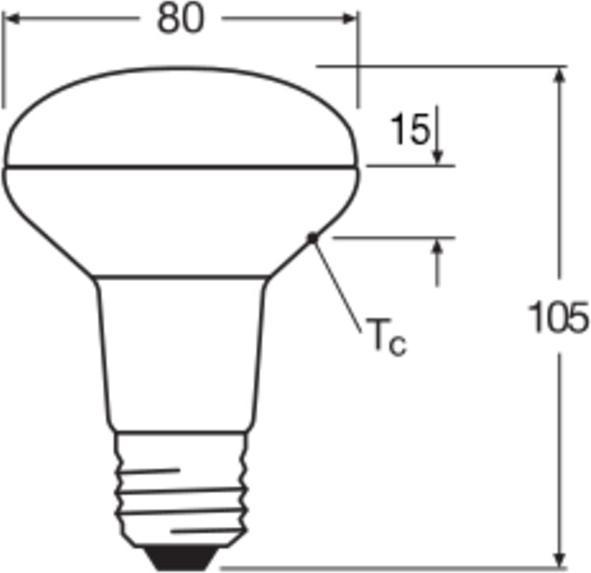 Produktbild Osram Led Star R80 (E27, 100 W, 670 lm, 1 x, G)