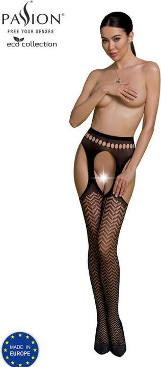 Actual product image ECO Collection Design suspender tights white (34, 36, 38, 40)