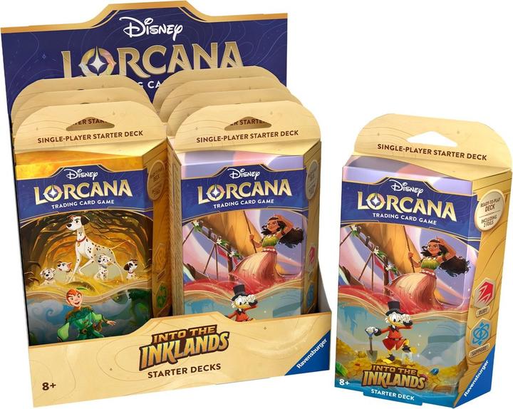 Disney - Lorcana - Trading Cards Boite de 8 Starters Chapitre 3 - UK (Deutsch, Englisch, Booster Pack, Deck)