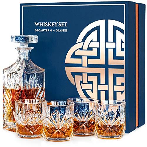 Kooltho Whisky Karaffe und Gläser (3 dl, 1 x, Whiskygläser)
