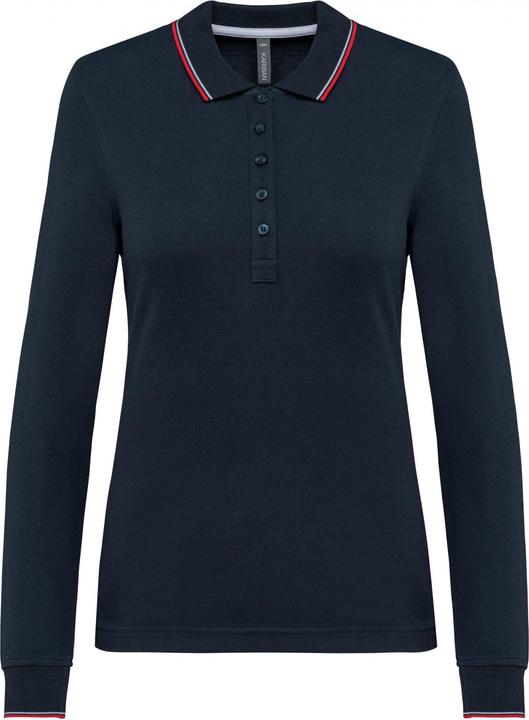 Produktbild Kariban Polo-Shirt aus Piqué-Strick langarm, Damen (XS)