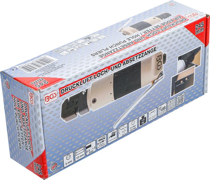 Produktbild BGS Druckluft-Loch- und Absetzzange (245 mm)