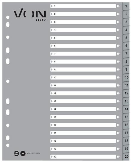 Image du produit von Hallers Intercalaires A4, 1-20