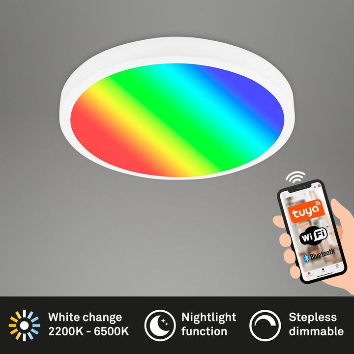Produktbild Briloner WiFi TUYA + Bluetooth RGB/W CCT LED Panel, LED/21W (2100 lm)