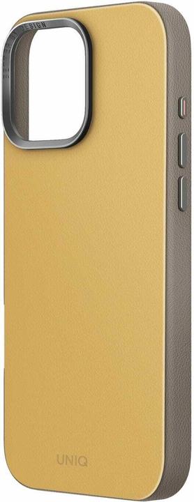 Actual product image Uniq Lyden DS iPhone 16 Pro Max 6.9" Magclick Charging case yellow-gray/yellow-gray (Apple iPhone 16 Pro Max)